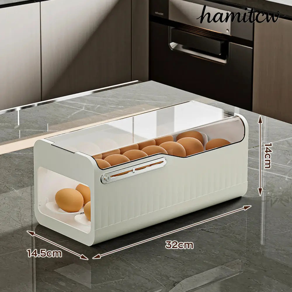 Drop-Resistant Egg Storage Box - White