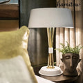 European Iron Luxury Table Lamp - White / US