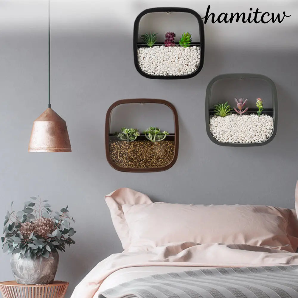Geometric Wall-Mounted Flower Pot