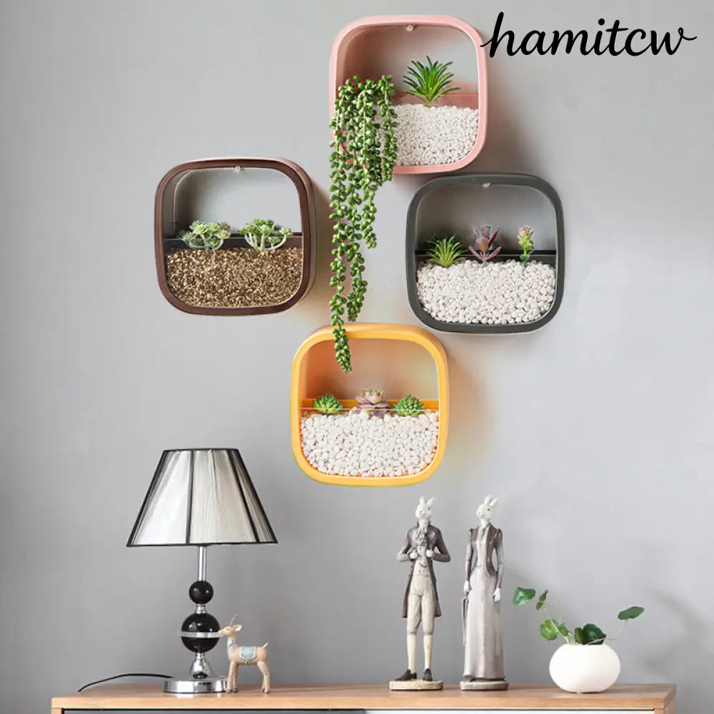 Geometric Wall-Mounted Flower Pot