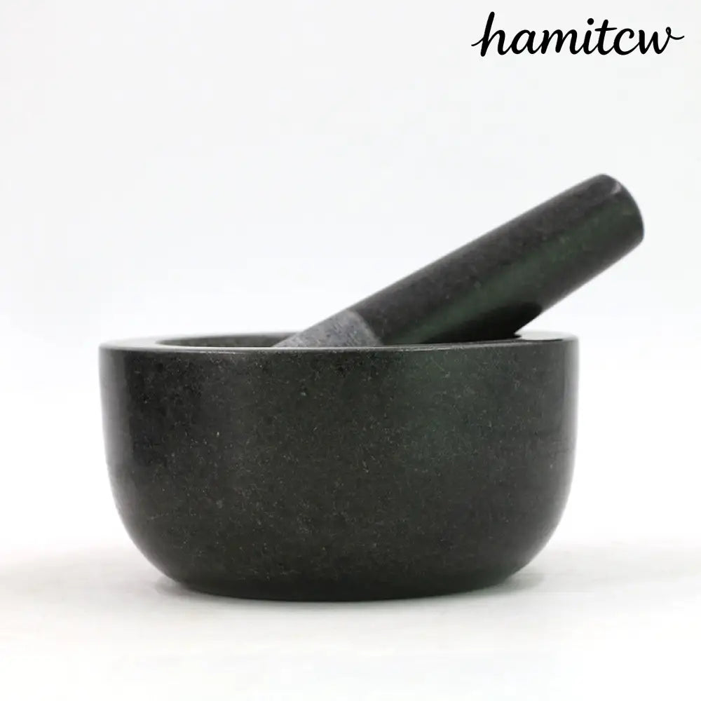 Marble Mortar and Pestle Set - Black