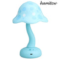 Mushroom USB Night Lamp - 88 1 Blue 2 Gear Light / USB