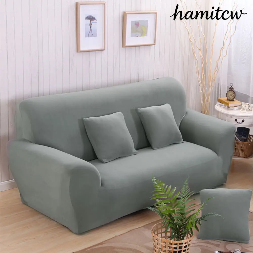 Non-Slip Floral Sofa Cover - Silver grey / 1seat