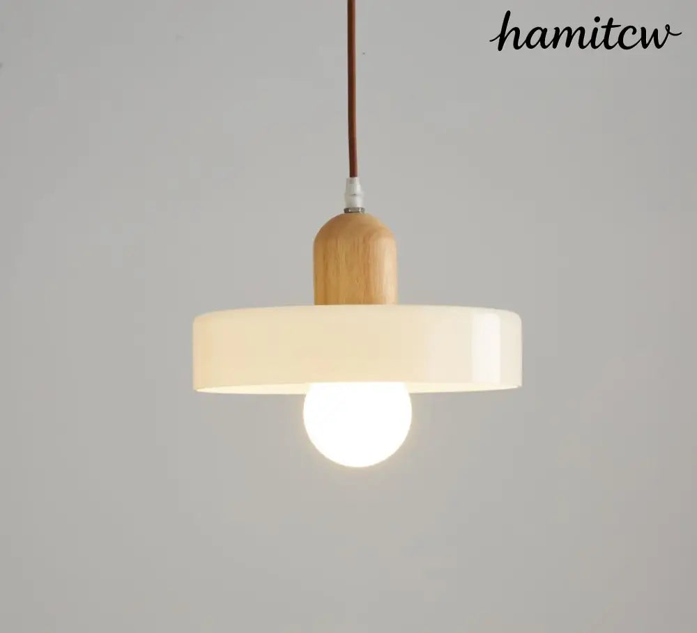 Nordic Milky White Pendant Lamp - 7W Tricolor Light / Milky White